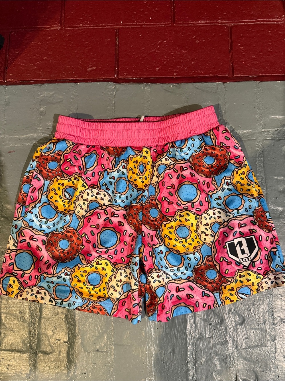 B101 Baseball Lifestyle Boys doughnut Sprinkle Shorts YM Athletic